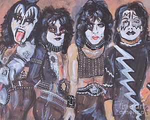 300x240 Kiss Band Paintings - Kiss Band Painting
