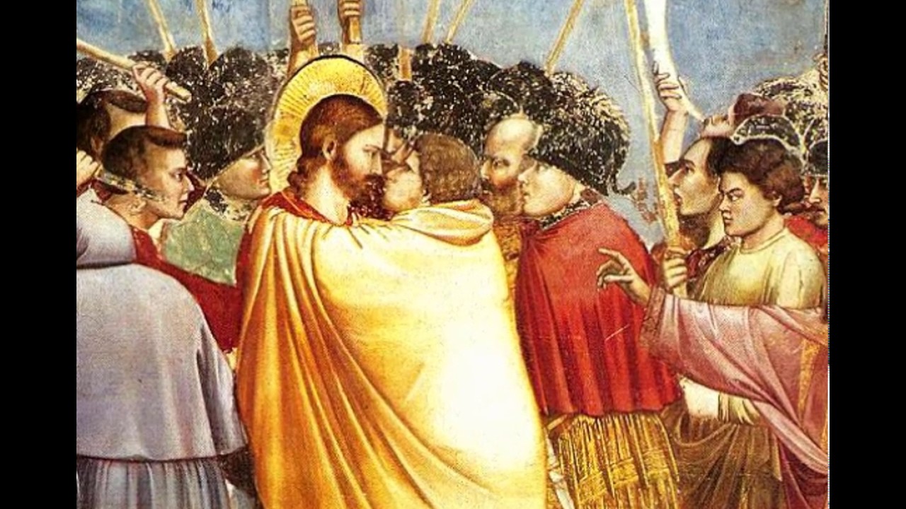 1280x720 The Kiss Of Judas By Giotto - Kiss Of Judas Painting