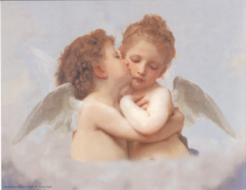 503x390 Artprints5 - Kissing Angels Painting