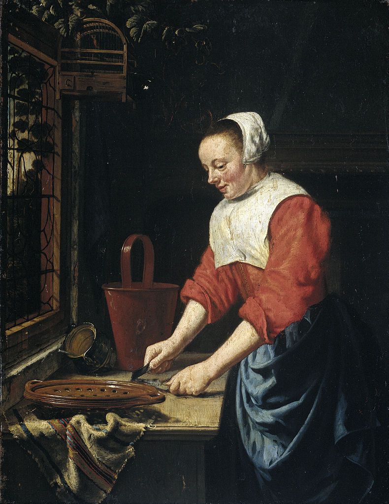 790x1023 The Kitchen Maid In European Painting 17th 18th Century - Kitchen Maid Painting