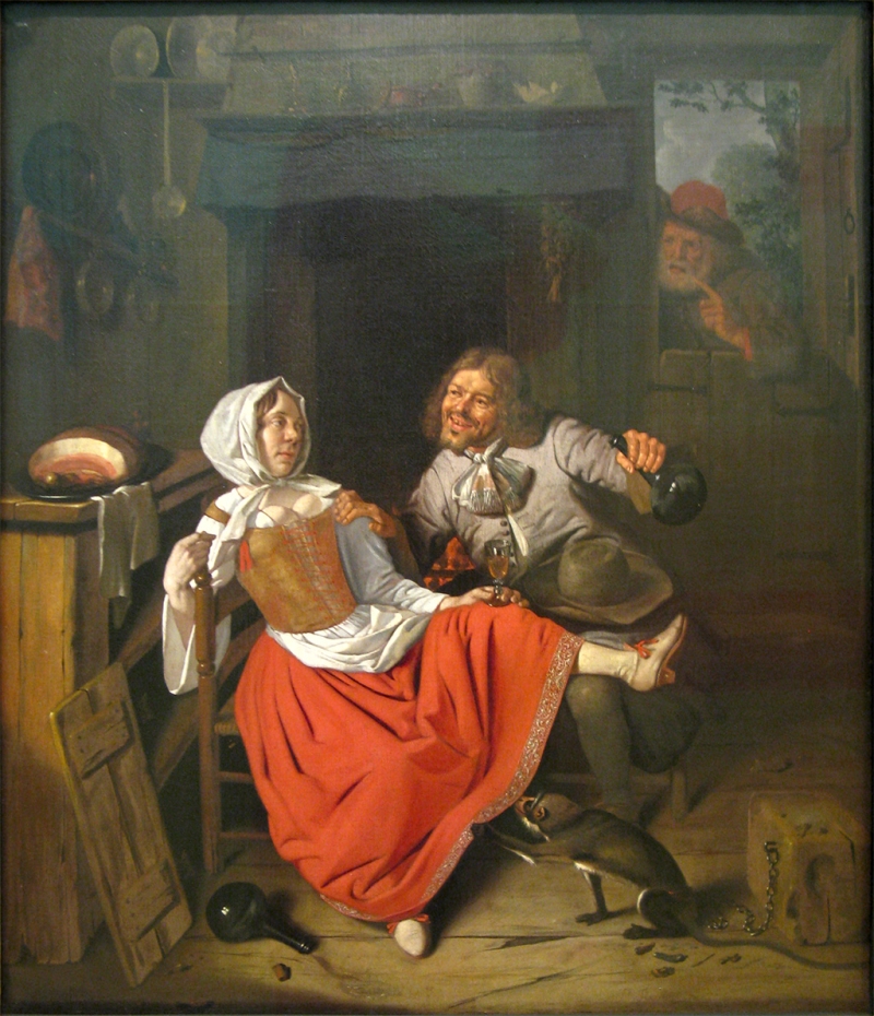 800x930 The Licentious Kitchen Maid Painting Pieter Gerritz. Van - Kitchen Maid Painting