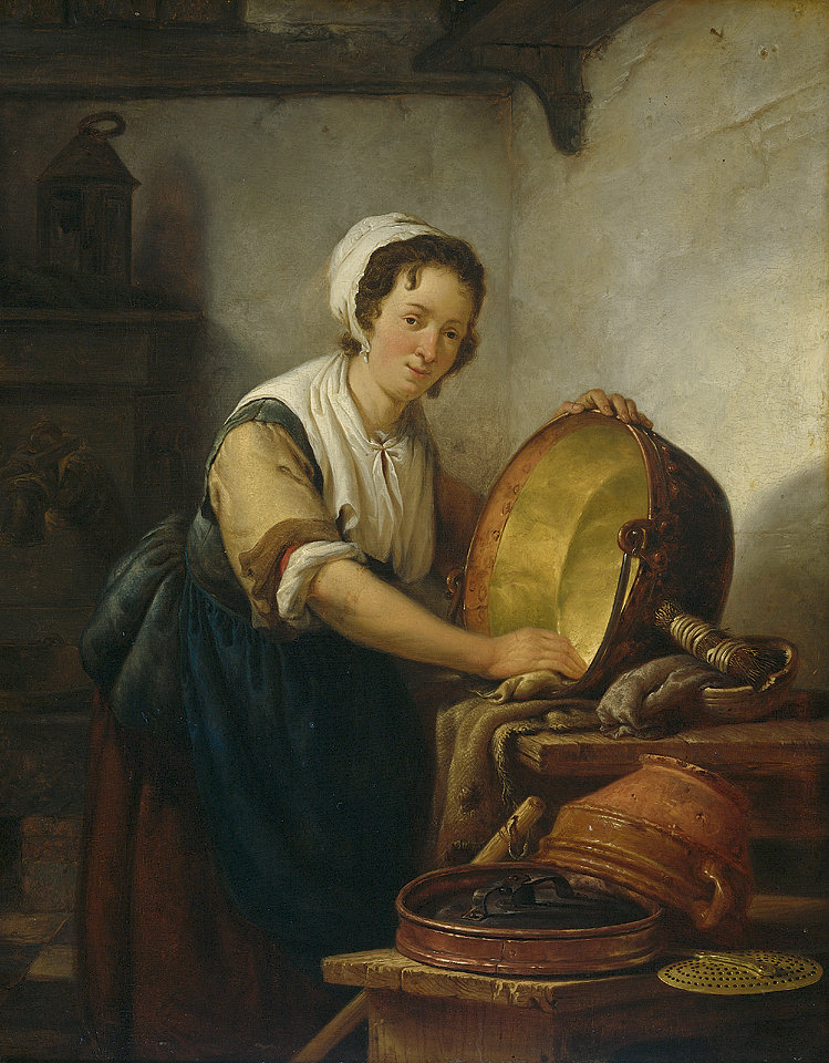 749x960 De Ketelschuurster - Kitchen Maid Painting