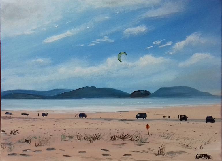 770x559 Saatchi Art Kite Flying - Kite Flying Painting