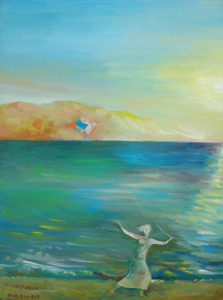 770x1035 Saatchi Art Kite Painting By Narinart Armgallery - Kite Painting