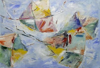 400x274 Abstract Kite Painting, - Kite Painting