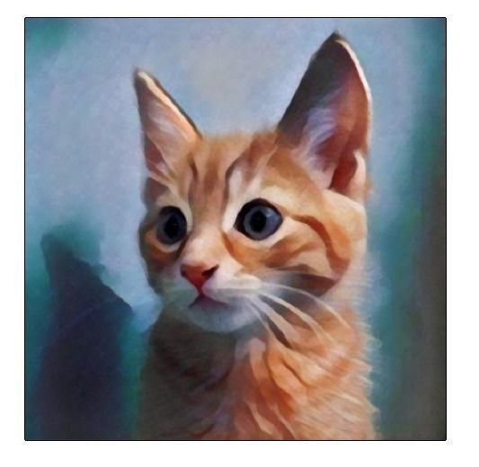 533x520 3d Model Kitten Painting 88cm Wide Cgtrader - Kitten Painting