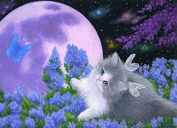 571x412 Angel Kitty Painting Pictures, Photos, And Images For Facebook - Kitty Painting
