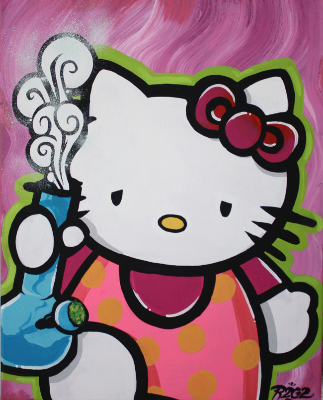650x804 R2g2 Collection New Hello Kitty Painting By R2g2 - Kitty Painting