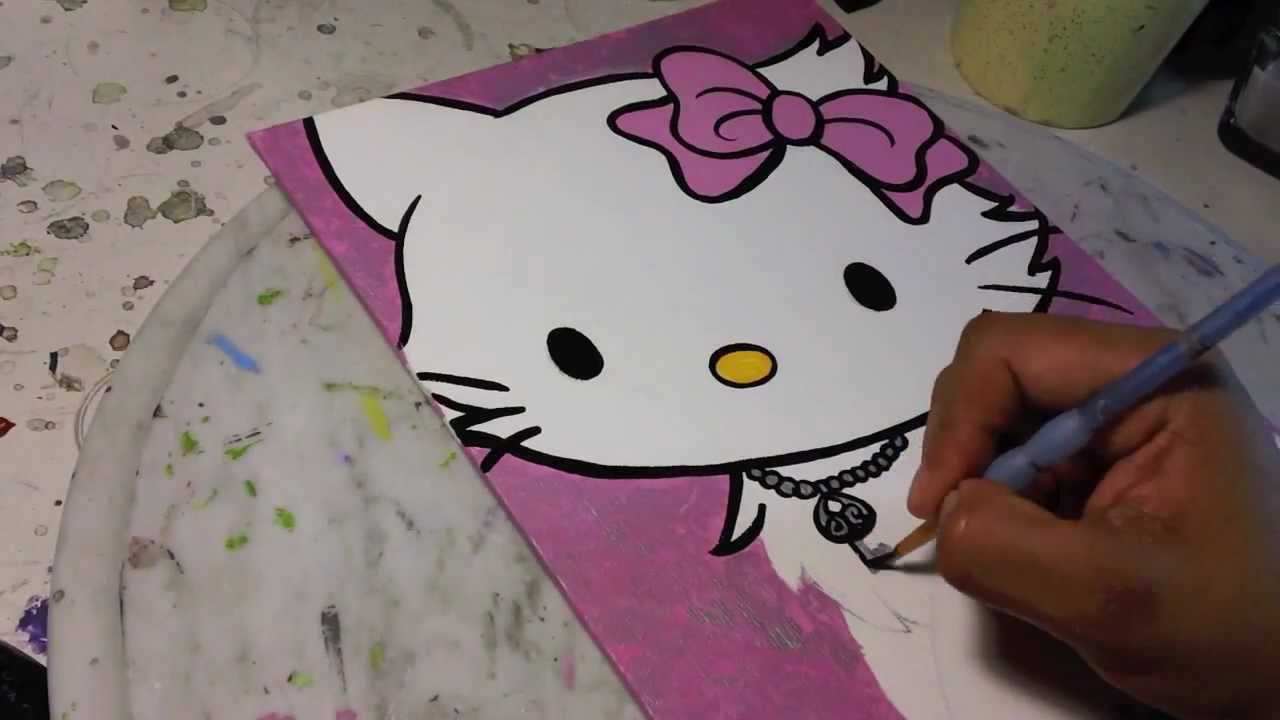1280x720 Charmmy Kitty Painting - Kitty Painting