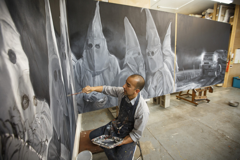 780x520 How To Display A Kkk Painting Very Carefully The Seattle Times - Kkk Painting