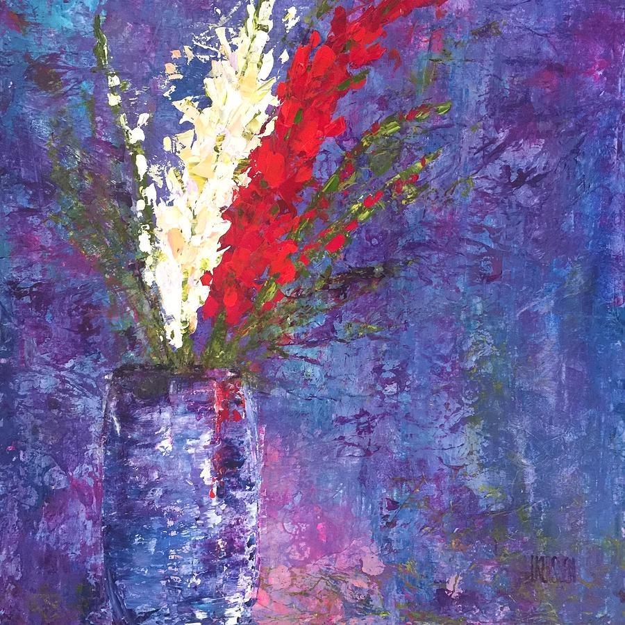 900x900 Gladiolus Painting By Lianna Klassen - Klassen Painting