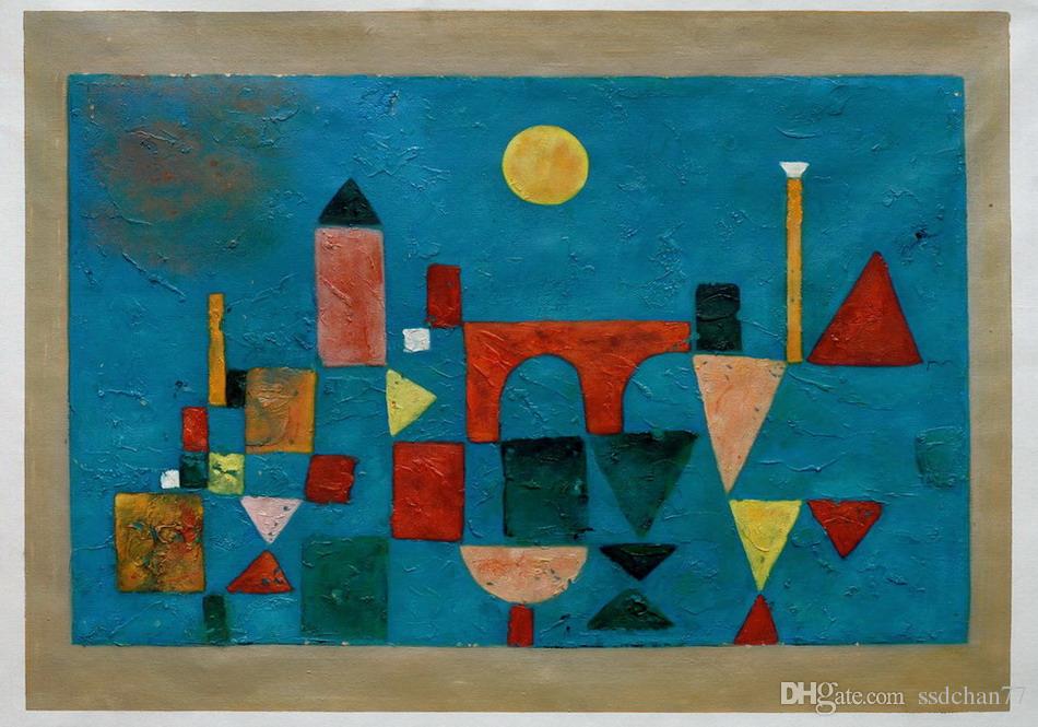950x665 2018 Red Bridge By Paul Klee, Abstract Oil Painting For Home - Klee Painting