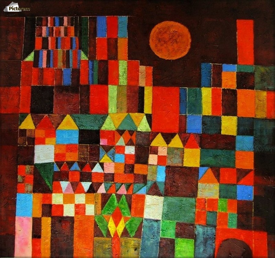 900x846 Castle And The Sun - Klee Painting