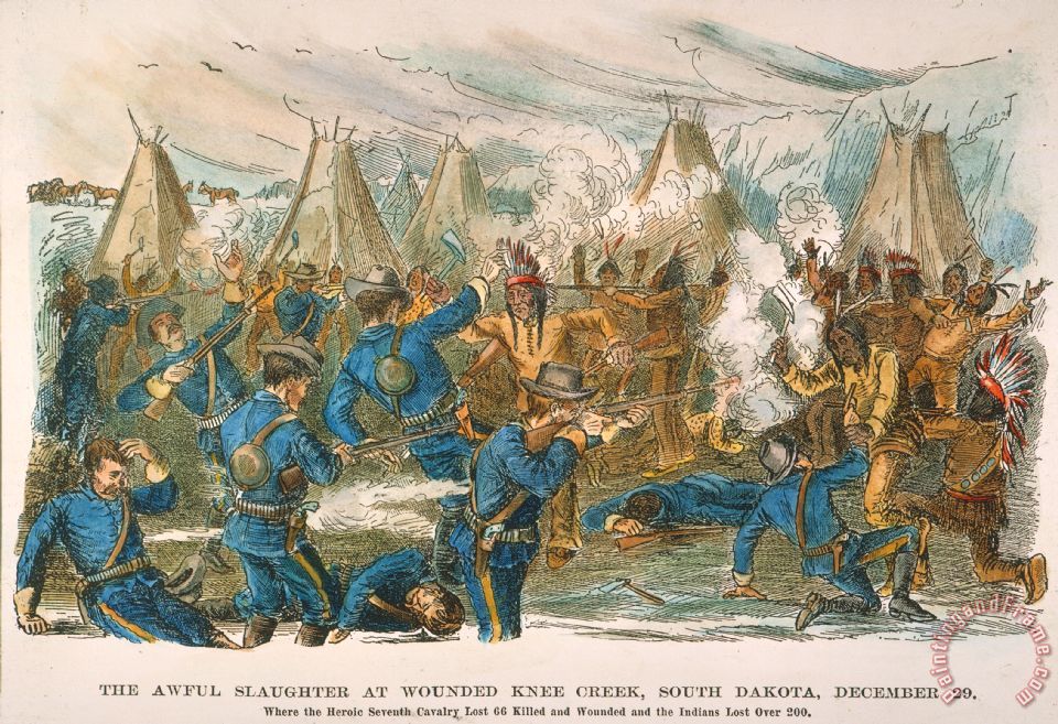 960x657 Others Wounded Knee, 1890 Painting - Knee Painting