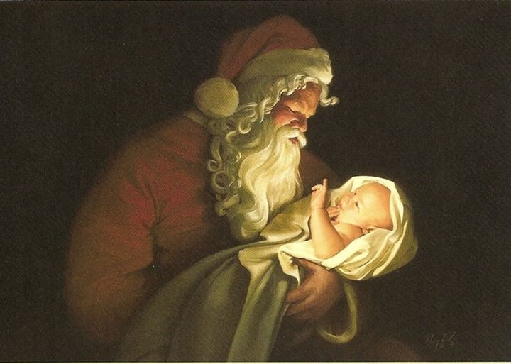 720x513 Christmas Eve The Real Story University Congregational United - Kneeling Santa Painting