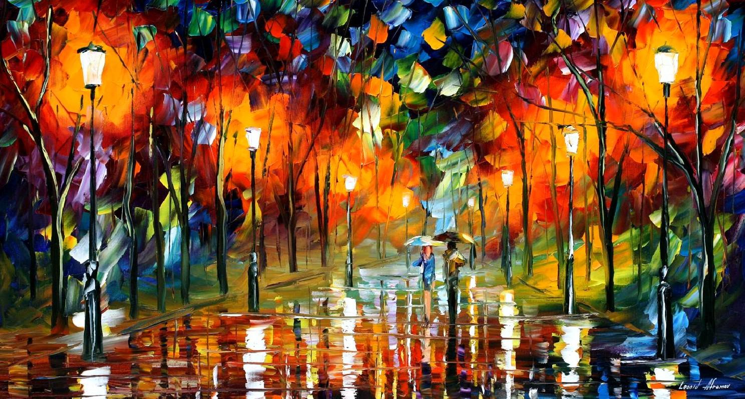 1488x798 Leonid Afremov, Oil On Canvas, Palette Knife, Buy Original - Knife Oil Painting