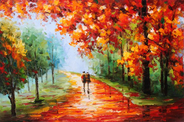 700x466 Hand Painted Palette Knife Oil Painting Spo 32 - Knife Oil Painting