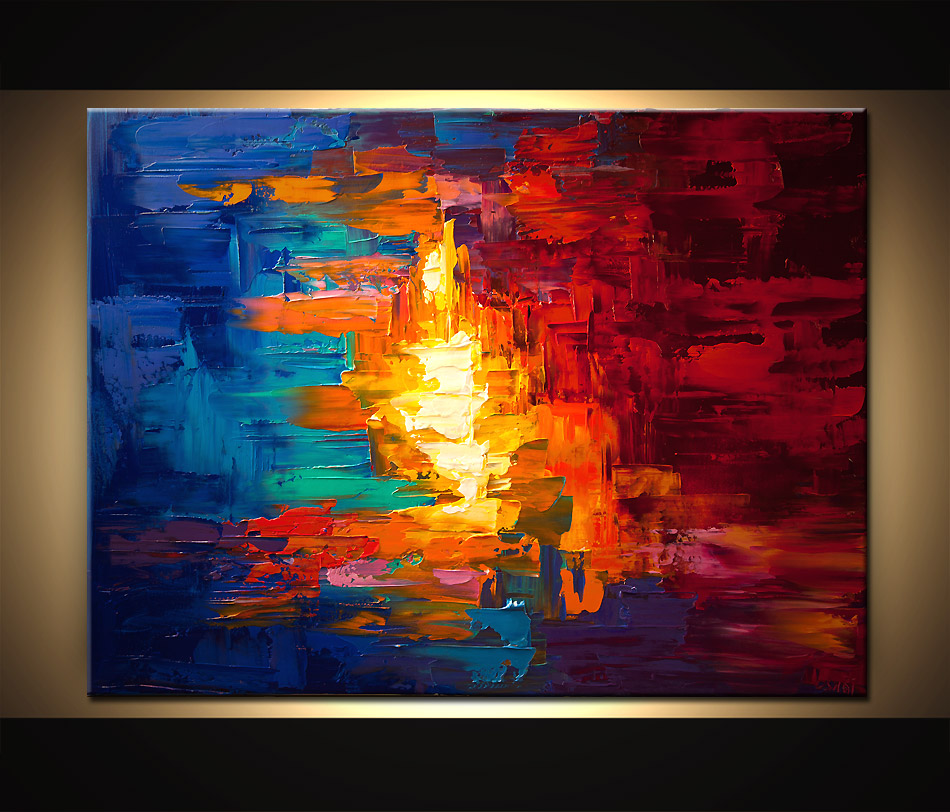 950x812 Painting - Knife Painting Abstract