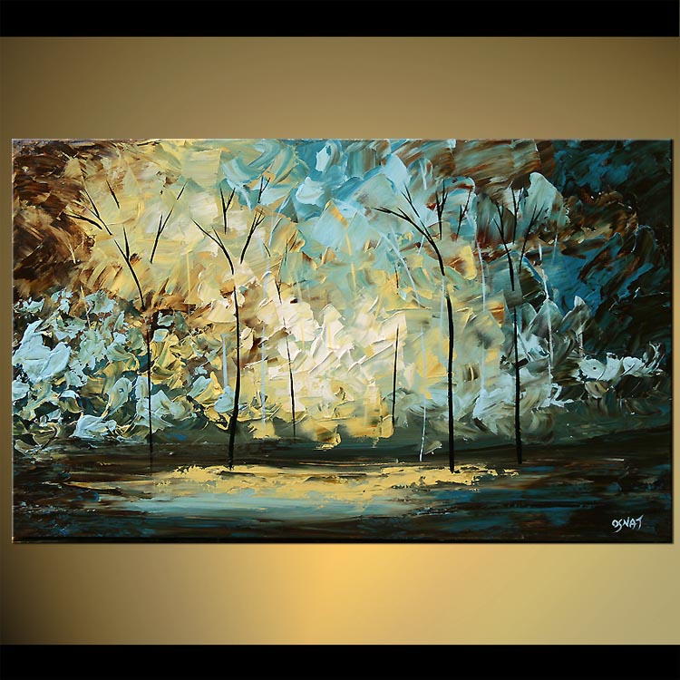750x750 Painting - Knife Painting Landscape