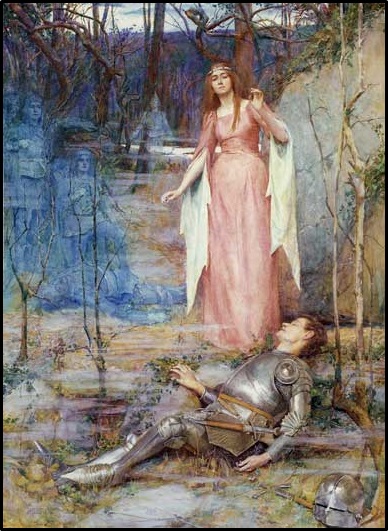 388x531 The Beautiful Lady Without Mercy - Knight And Lady Painting