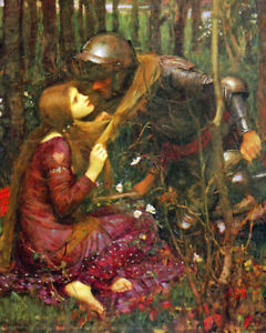 240x300 Waterhouse Knight With Lady Maiden Forest Painting 8x10 Real - Knight And Lady Painting