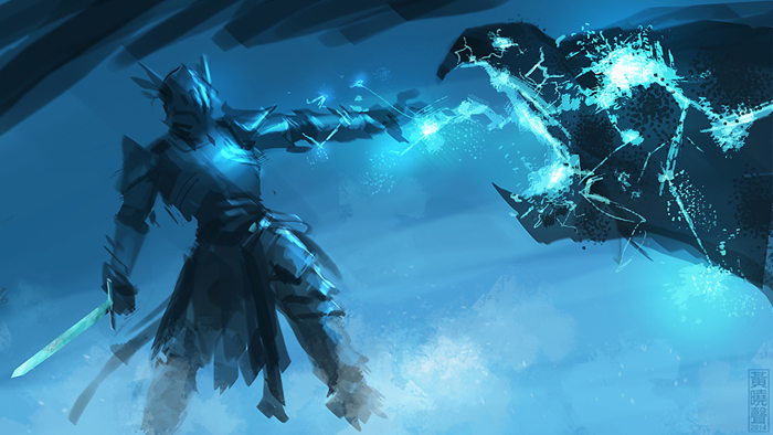 700x394 Digital Painting Tutorial Lightening Knight - Knight Digital Painting