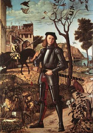 313x450 Portrait Of A Knight Painting, Acarpaccio Vittore Paintings - Knight Painting