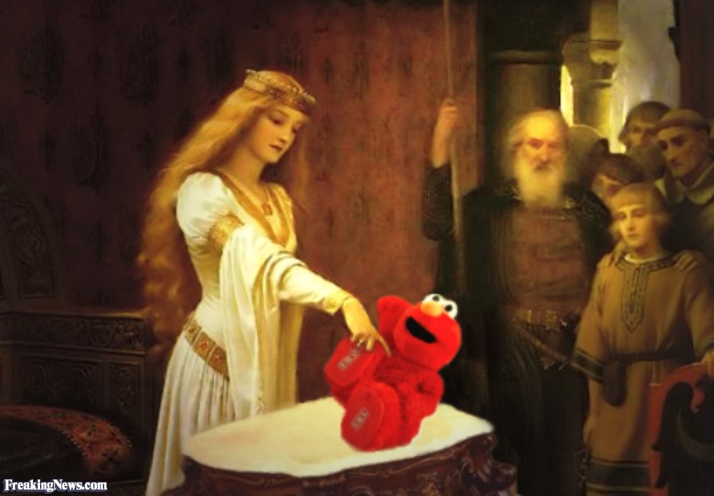 1000x695 Queen Knighting Elmo Painting Pictures - Knighting Painting
