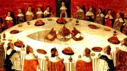 448x252 King Arthur History Buffs - Knights Of The Round Table Painting