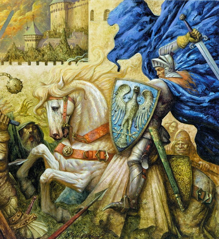 721x787 Petar Art Lancelot - Knights Of The Round Table Painting