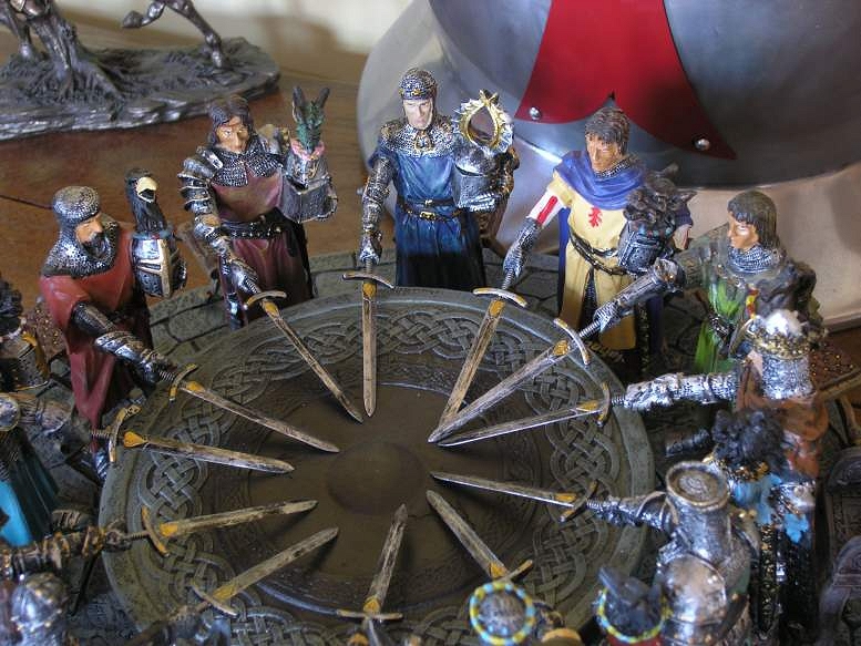 777x583 Unique Knights Of The Round Table Hand Painted (Agpc4131.55 - Knights Of The Round Table Painting