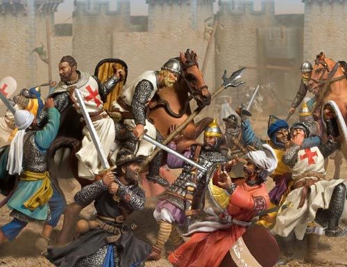 500x384 Michigan Toy Soldiers And Historical Miniatures - Knights Templar Painting