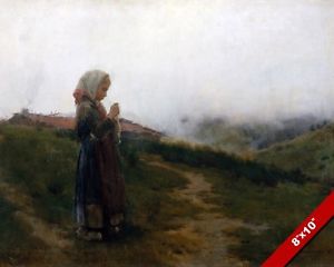 300x240 Young Peasant Girl Knitting Painting By Dionis Baixeras Art Real - Knitting Painting