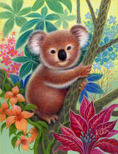 236x308 Sharing Koala Me Crazy - Koala Bear Painting