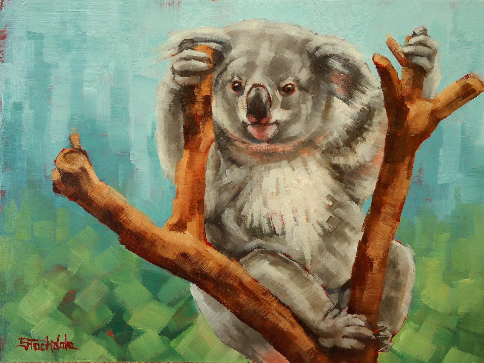 1600x1201 Margaret Stockdale - Koala Painting