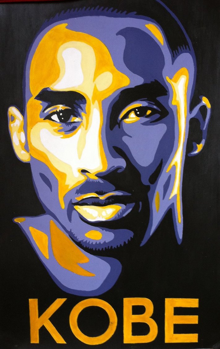 711x1125 Kobe Bryant By No Name 01 - Kobe Bryant Canvas Painting