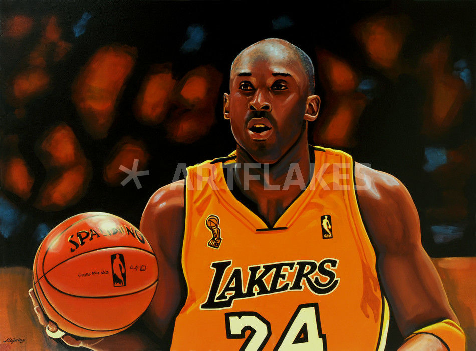 950x701 Kobe Bryant Painting Painting Art Prints And Posters By Paul - Kobe Bryant Painting