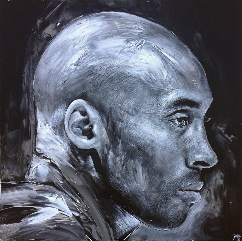 770x769 Saatchi Art The Last Stand (Kobe Bryant) Painting By Paul Daniels - Kobe Bryant Painting