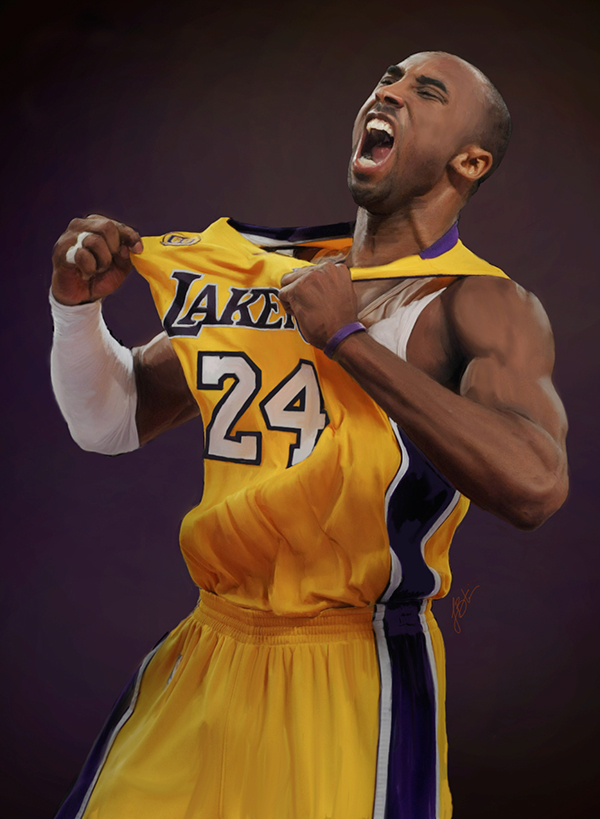 600x819 Kobe Bryant - Kobe Bryant Painting