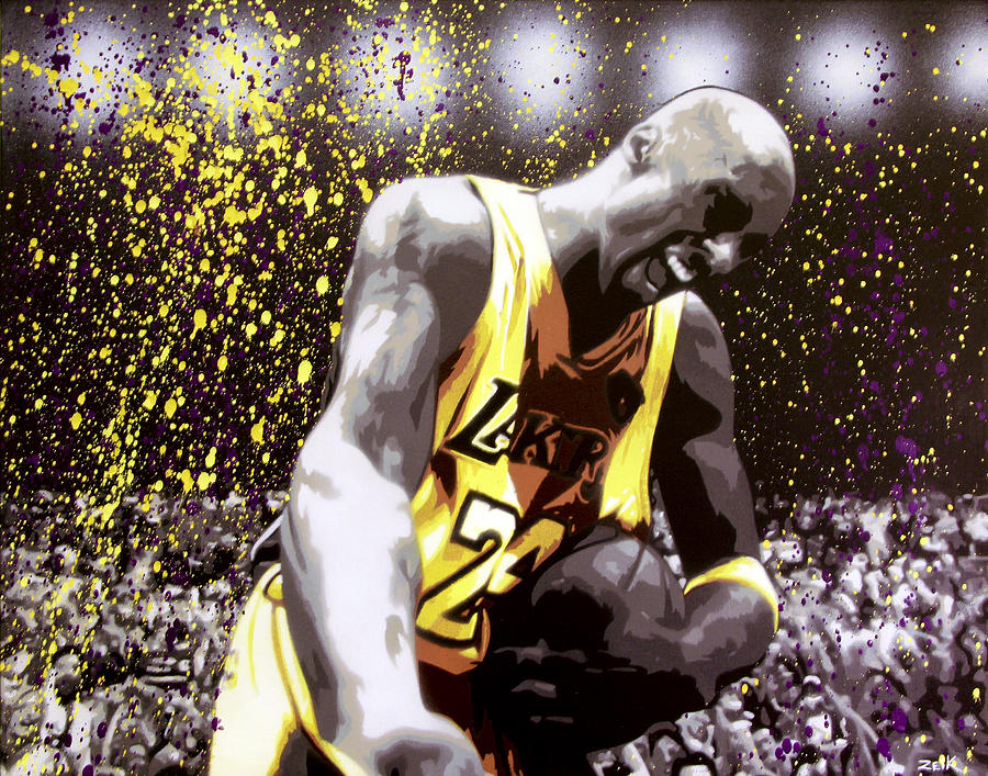 900x707 Kobe Painting By Bobby Zeik - Kobe Painting