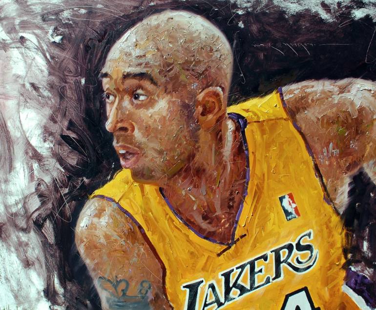 770x636 Saatchi Art Kobe Bryant Painting By Mostafa Keyhani - Kobe Painting