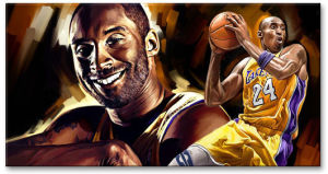 300x159 China Kobe Bryant Oil Painting - Kobe Painting