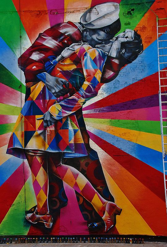 540x800 Massive Mural By Kobra Recreates Iconic Times Square - Kobra Painting