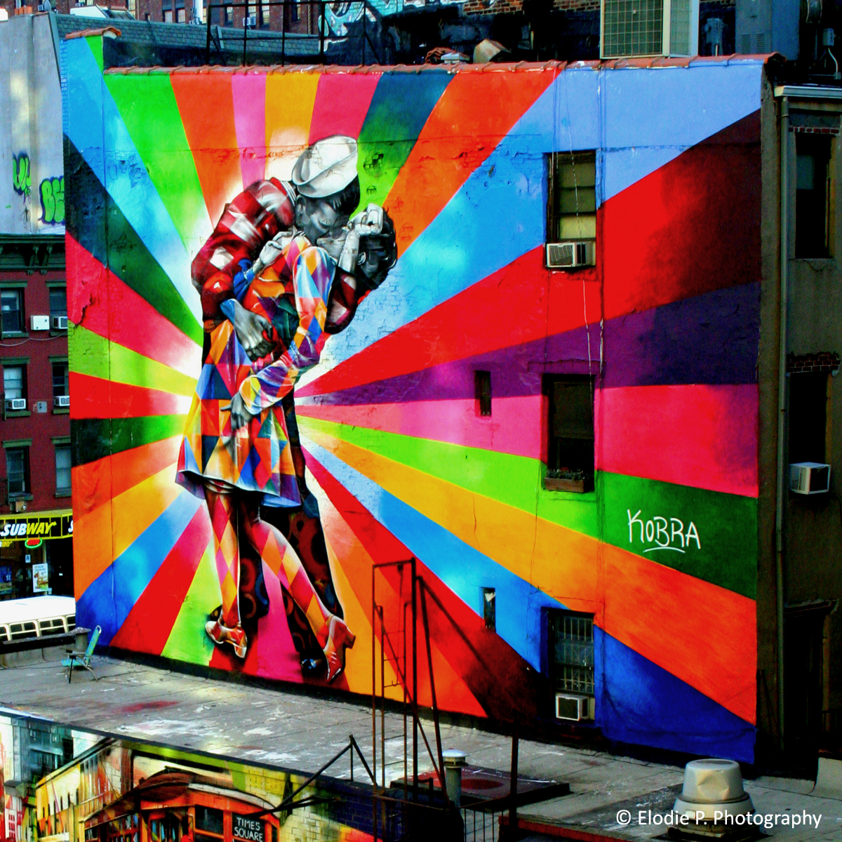 1200x1200 Wall Painting On The High Line Elodie P. Photography - Kobra Painting