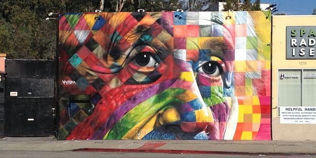 625x313 Brazilian Street Art Artist Kobra Shares Colorful Mural On La Brea - Kobra Painting