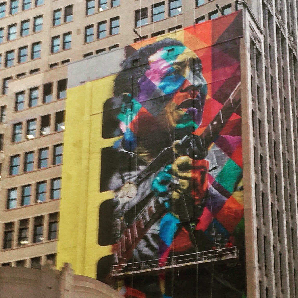 1146x1146 Brazilian Street Artist, Eduardo Kobra, Painting Muddy Waters - Kobra Painting