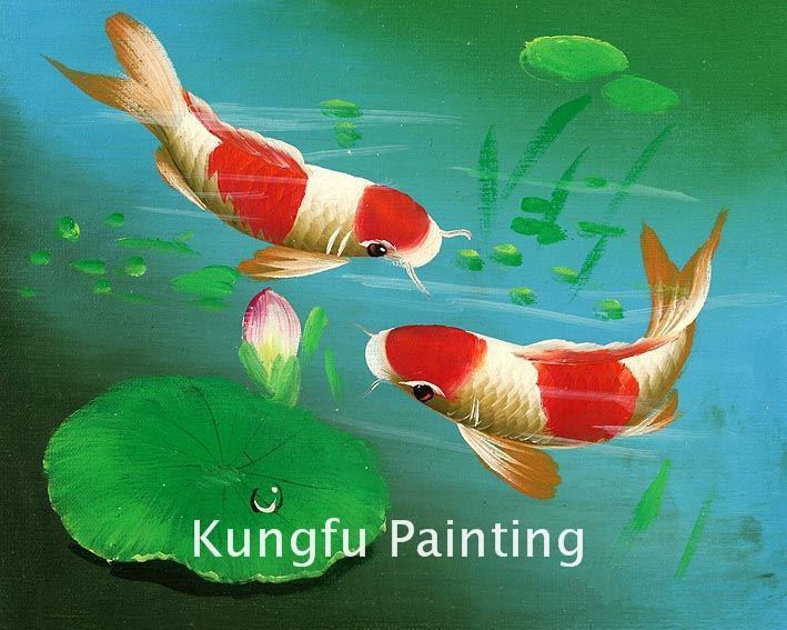 Koi Fish Painting On Canvas