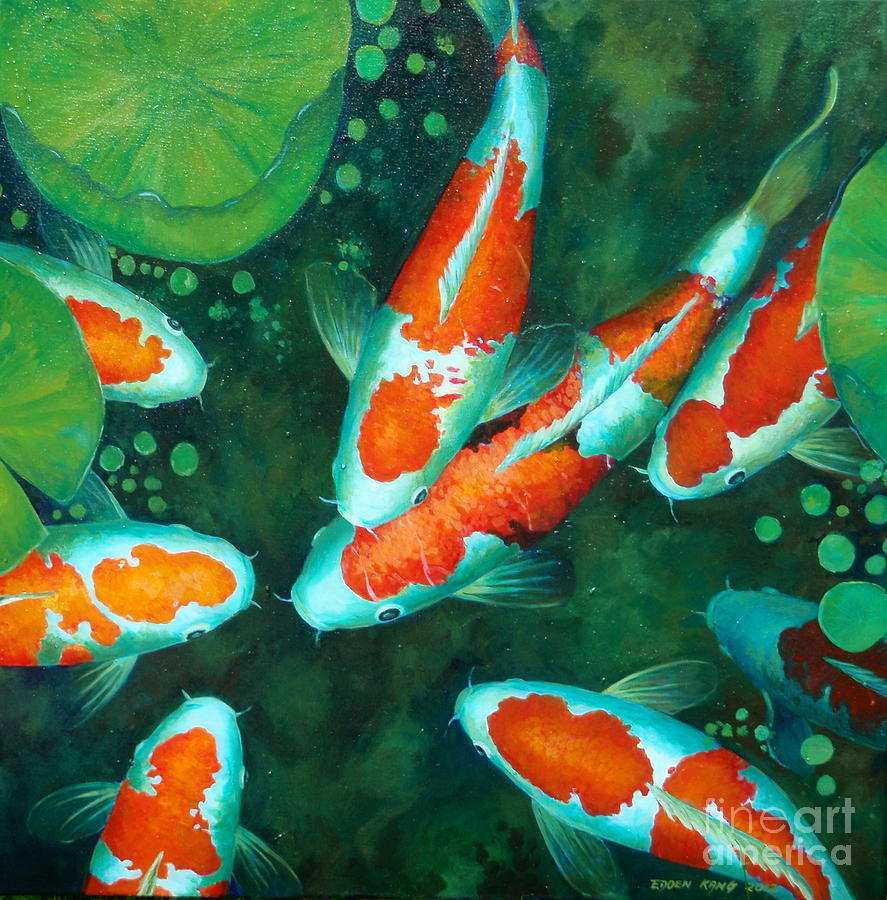 887x900 Koi Fish Painting Elegant Koi Fish Pond Painting Painting Ideas - Koi Fish Pond Painting