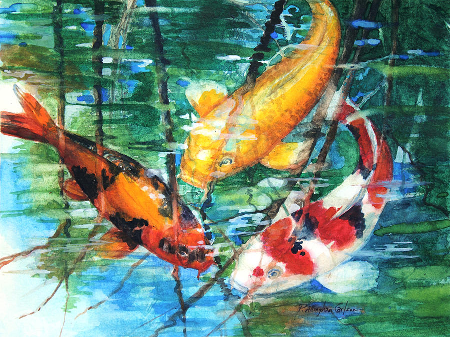 Koi Painting at PaintingValley.com | Explore collection of Koi Painting