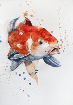 236x337 Pin By Ruying On Chinese Style Koi, Watercolor And Fish - Koi Painting